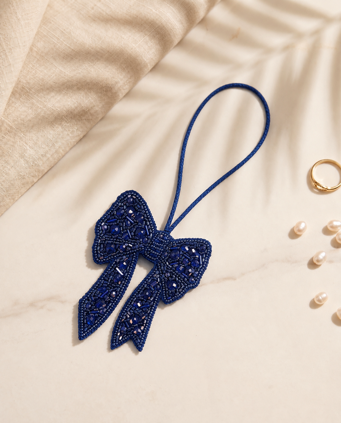 Blue bow