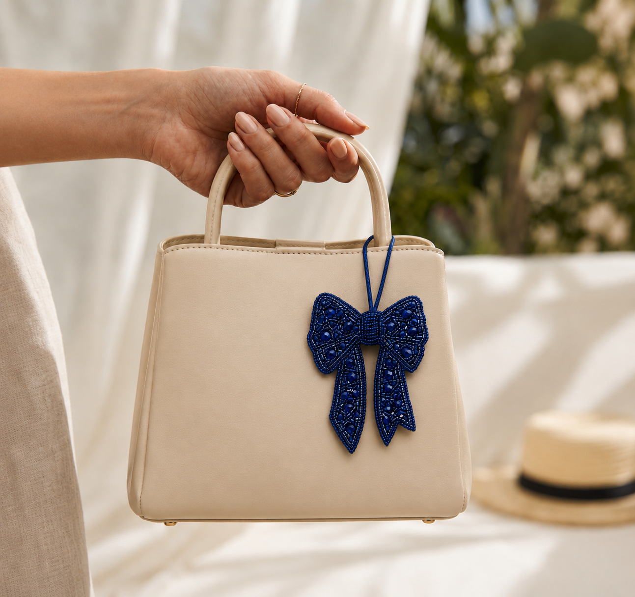 Blue bow