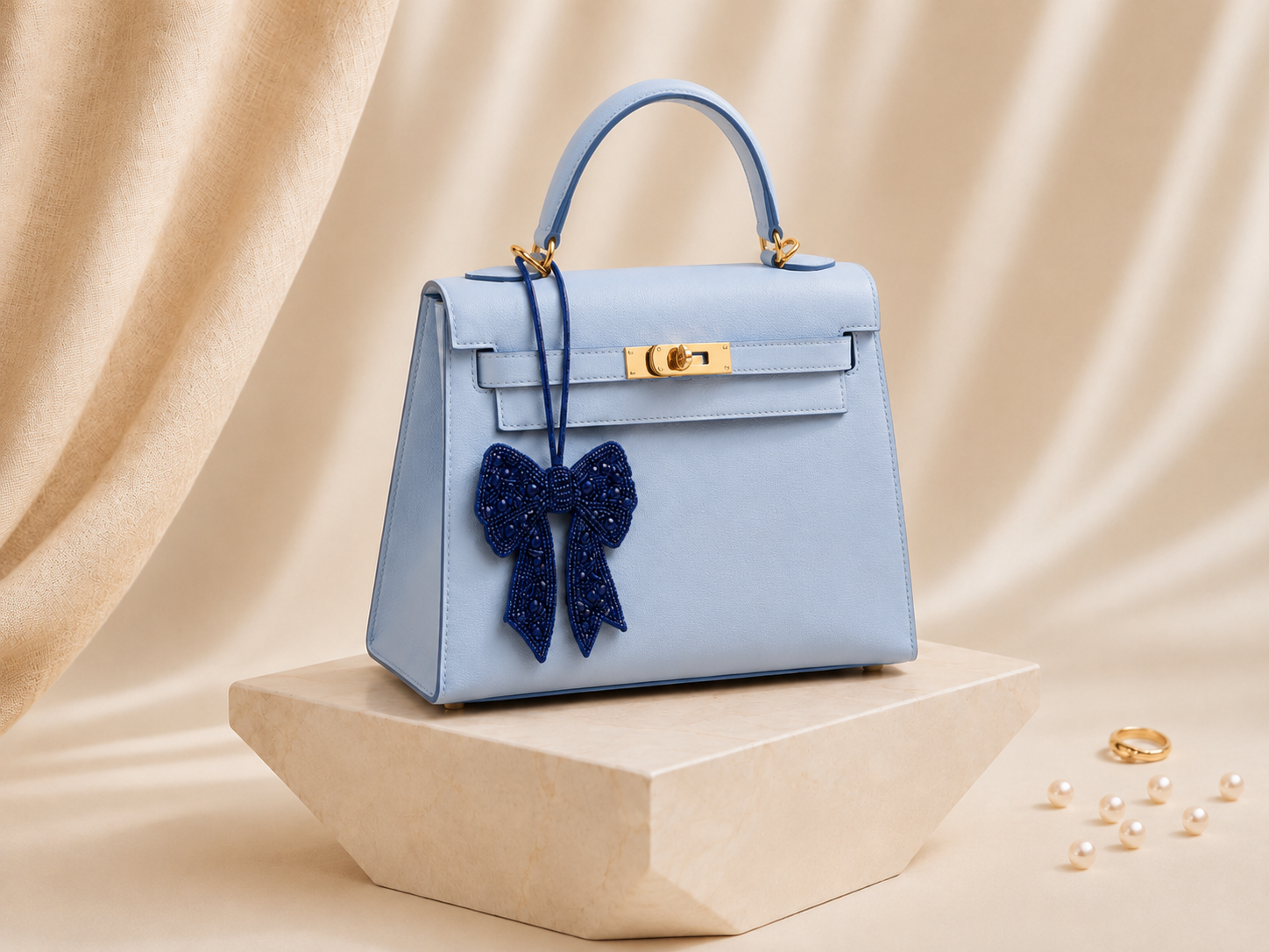 Blue bow