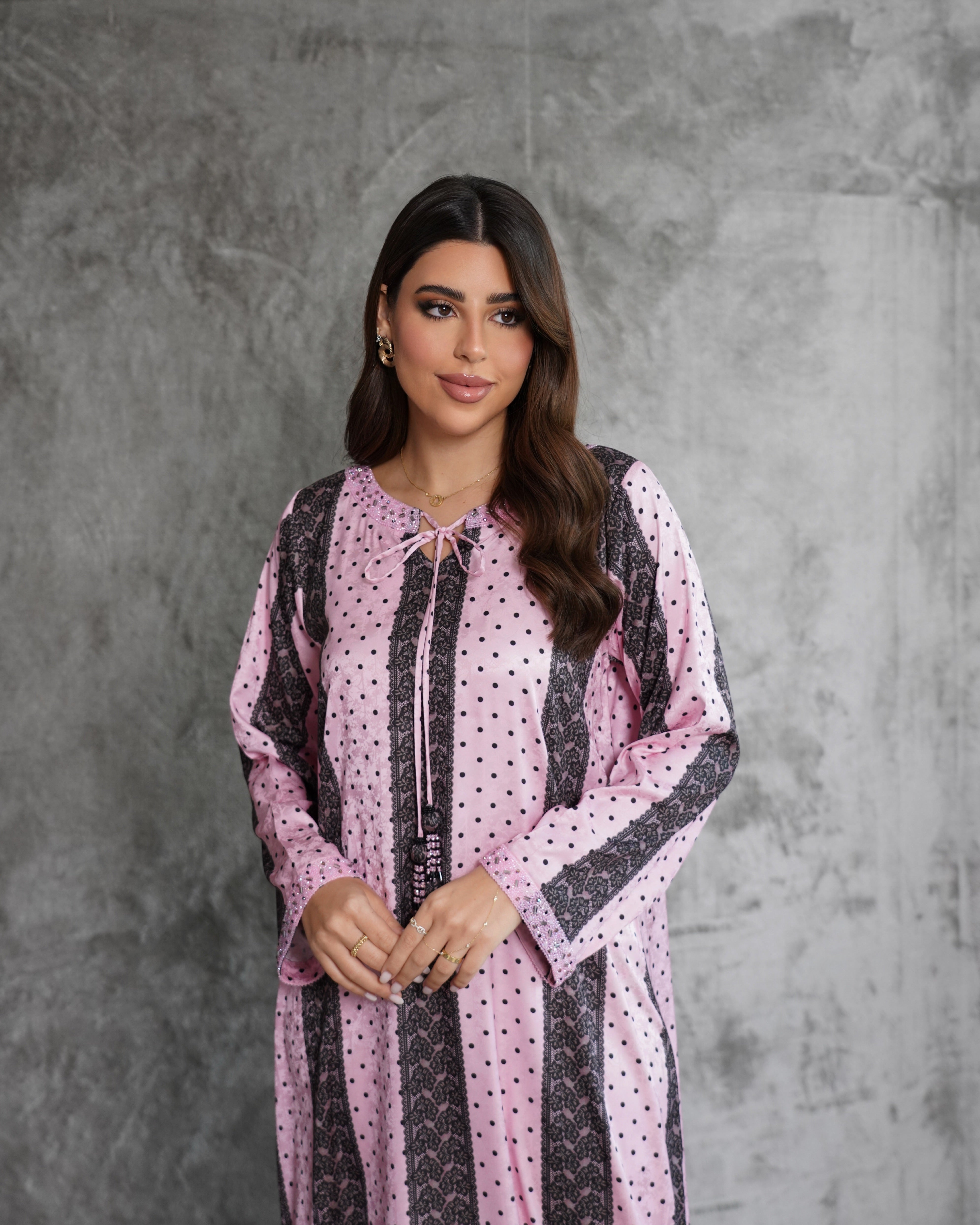 Pink Polka Elegance