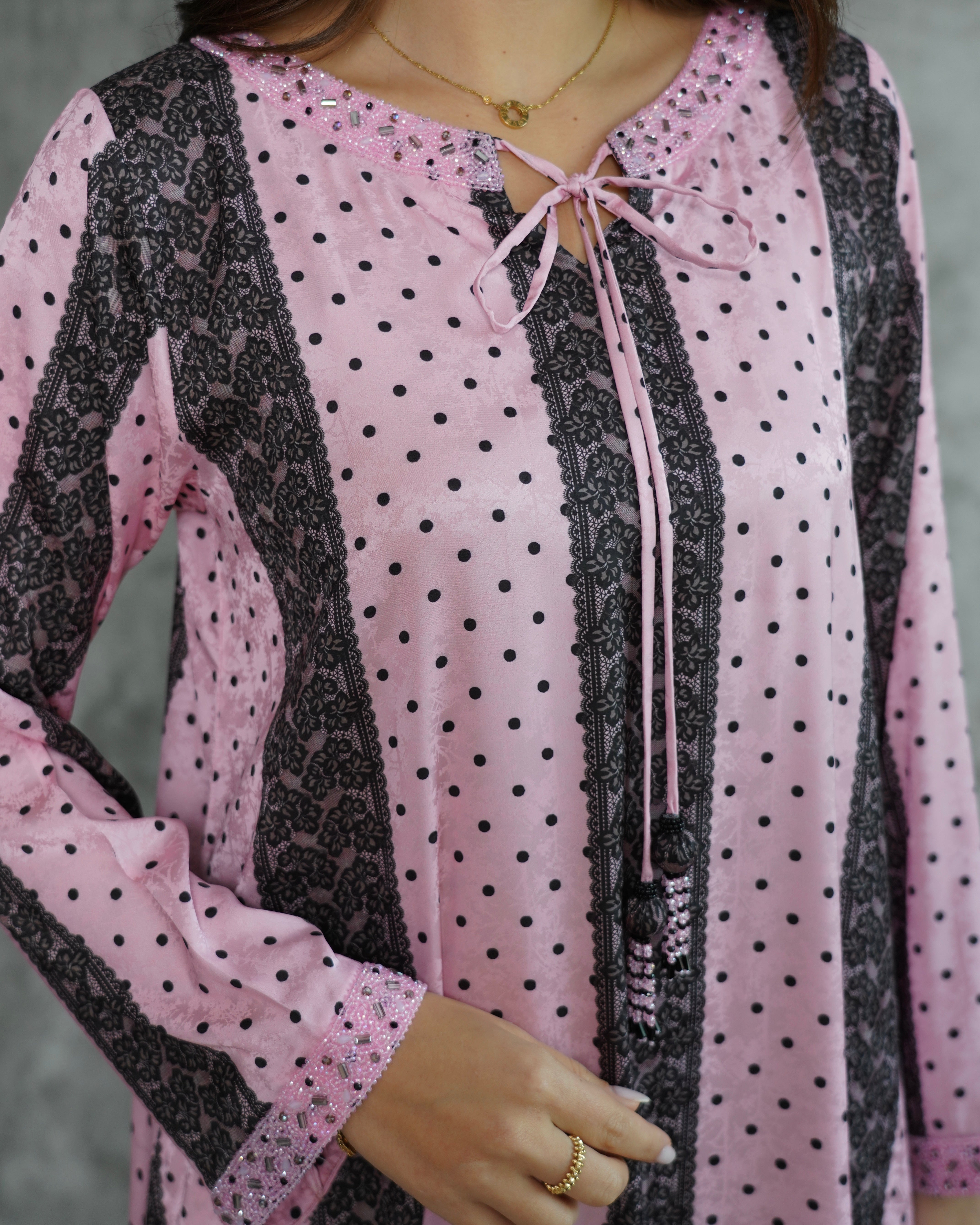 Pink Polka Elegance