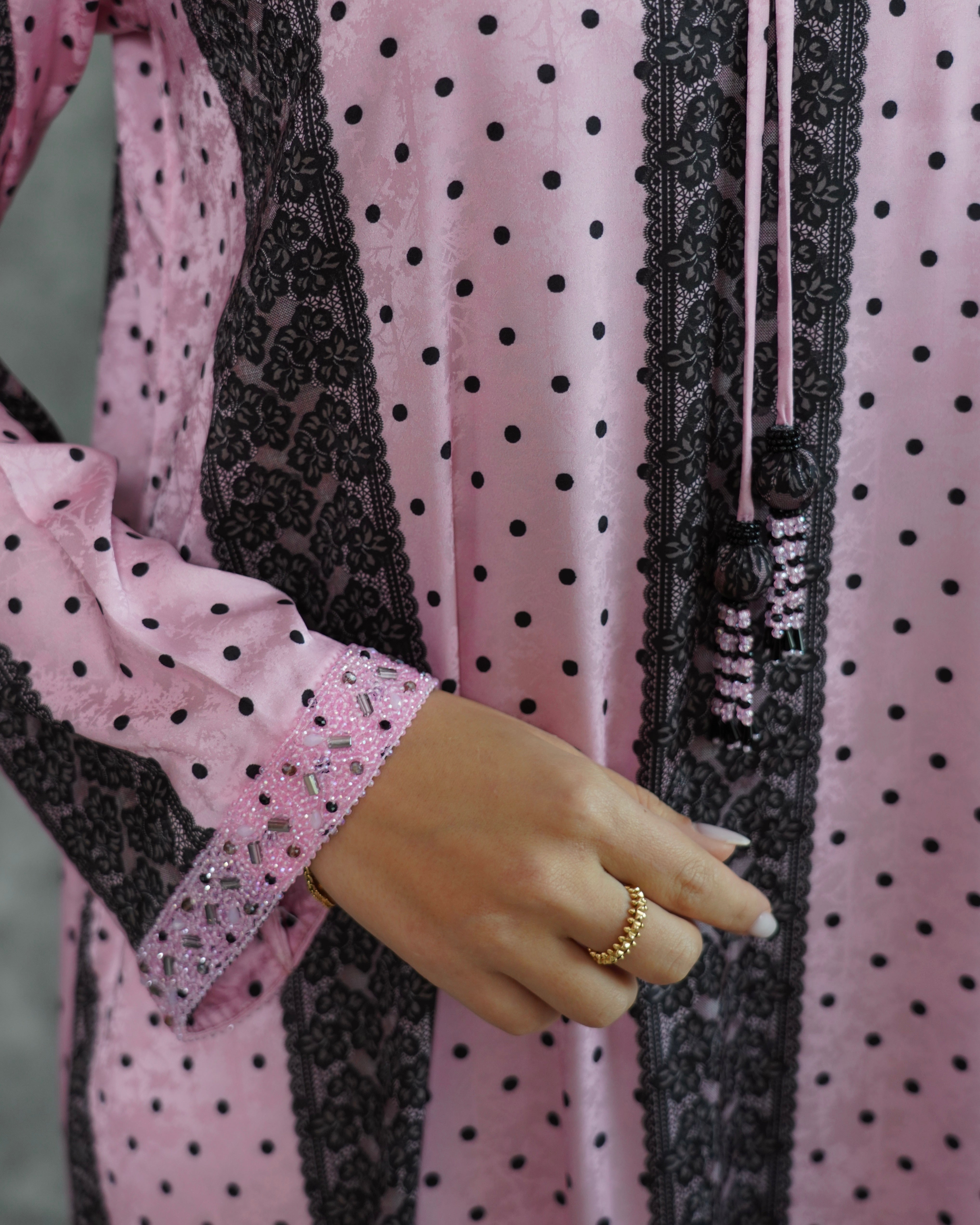 Pink Polka Elegance